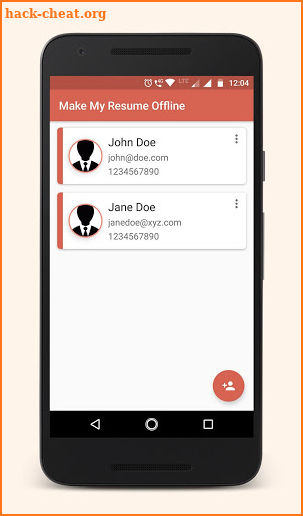 Make My Resume Offline screenshot