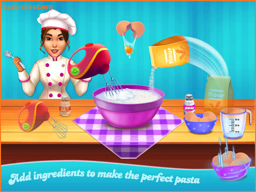 Make pasta cooking kitchen screenshot