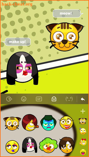 Make Up Keyboard Sticker screenshot