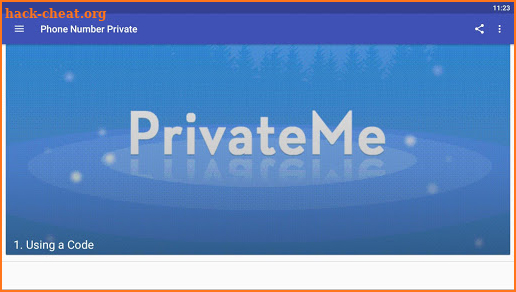 Make Your Phone Number Appear As a Private Number screenshot