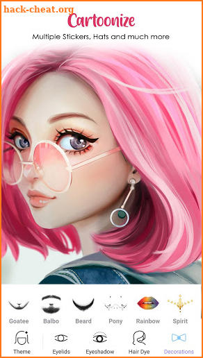 Makeup Camera - Cartoon & Makeover Photo Editor screenshot