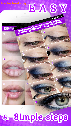 Makeup ideas step by step screenshot