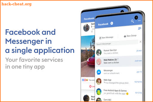 Maki: Facebook and Messenger in one awesome app screenshot