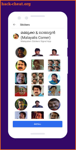 Malayalam Stickers Signal screenshot