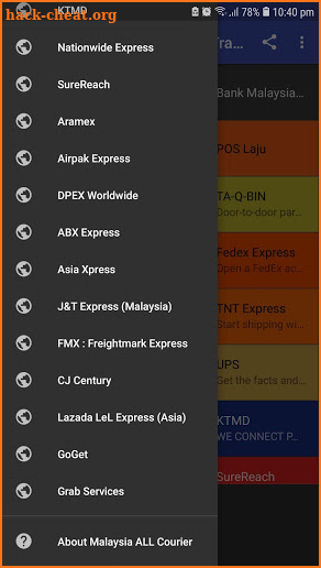 Malaysia ALL Courier Tracking screenshot