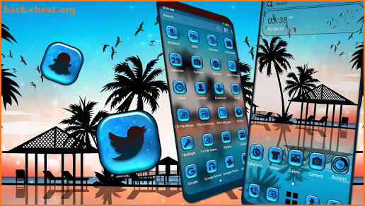 Maldives Beach Launcher Theme screenshot