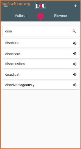 Maltese - Slovene Dictionary (Dic1) screenshot