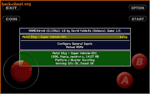 MAME Arcade + All Roms + SLug Metal Series screenshot
