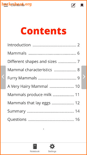 Mammals screenshot