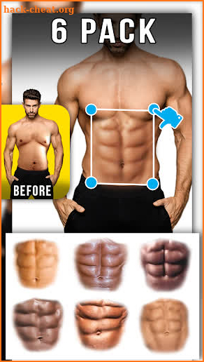 Man Abs Editor: Men Six pack, Eight pack man style screenshot