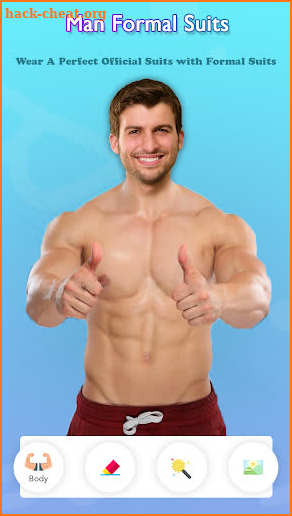 Man Body Builder Photo Suit : Six Pack Photo Suit screenshot