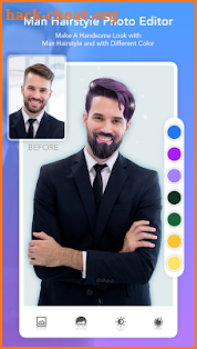 Man HairStyle Photo Editor screenshot