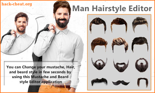 Man Hairstyle Tattoo Editor screenshot