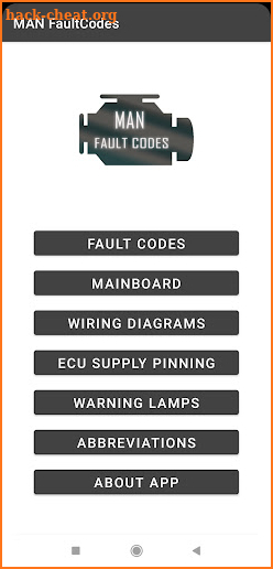 MAN trucks fault codes screenshot