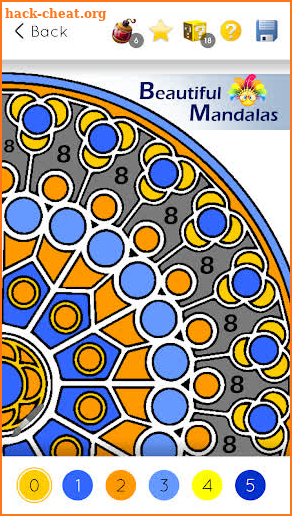 Mandala Color By Number Happy Coloring Book screenshot