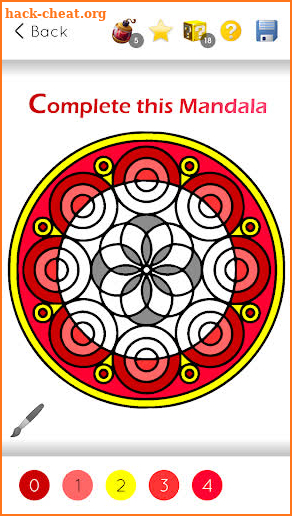 Mandala Color By Number Happy Coloring Book screenshot