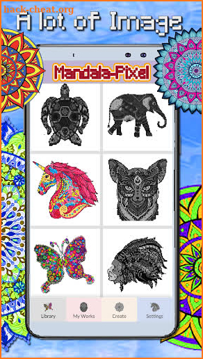 Mandala Coloring By Number:PixelArtColor screenshot