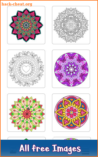 Mandala Glitter Color by Number - Paint by Numbers screenshot