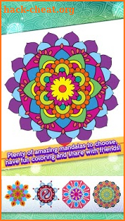 Mandala Number Coloring screenshot