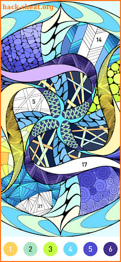 Mandala Pattern Coloring Game screenshot