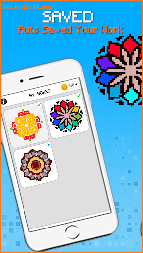 Mandala Pixel Art - Coloring By Number screenshot