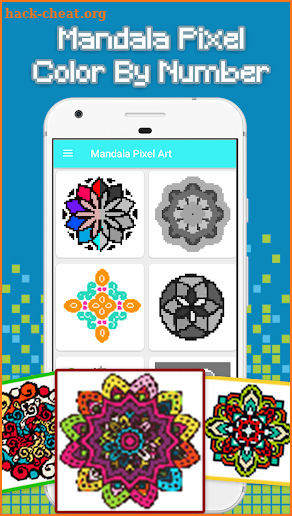 Mandala Pixel Art - Number Coloring screenshot