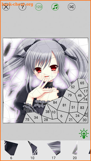 Manga Anime Paint By Numbers Puzzle screenshot