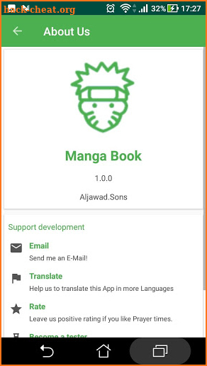 Manga book screenshot