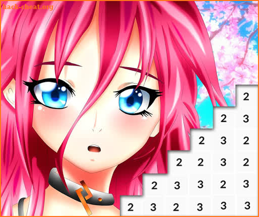 Manga Girls Color By Number: Paint Anime Pixel Art screenshot