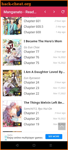 Manga online / Managnato read screenshot