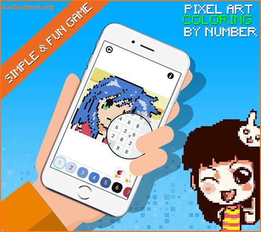 Manga Pixel Art - Anime Coloring By Number screenshot