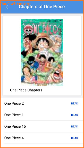 Manga reader screenshot