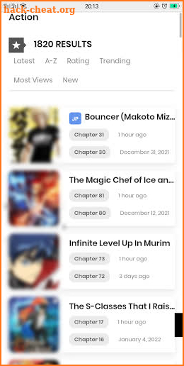 Manga Reader Online App screenshot