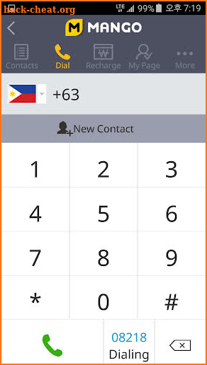 Mango International Call / Prepaid Phone Recharge screenshot