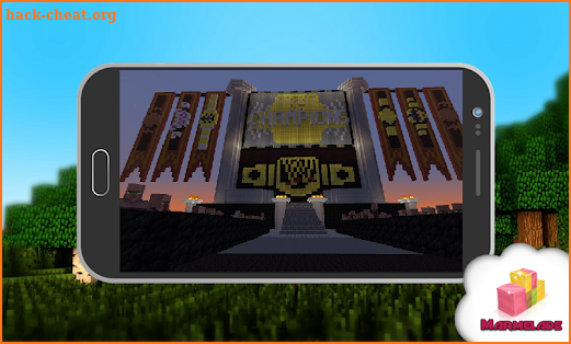 Map Arena WWE RAW in Minecraft screenshot