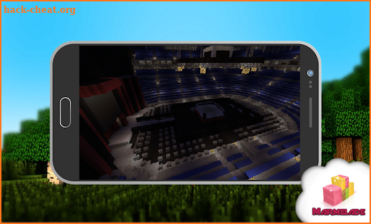 Map Arena WWE RAW in Minecraft screenshot