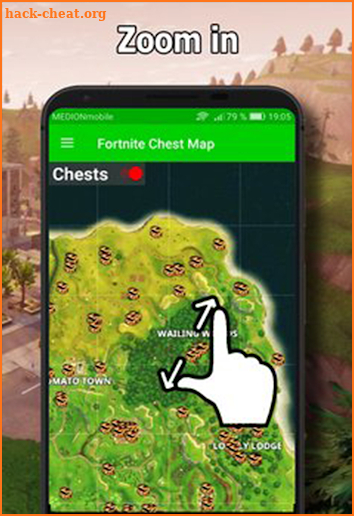 Map `Fortnite battle royale` screenshot