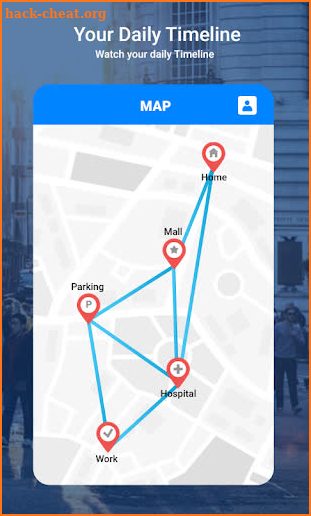 Map Location Timeline screenshot