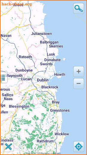 Map of Ireland offline screenshot