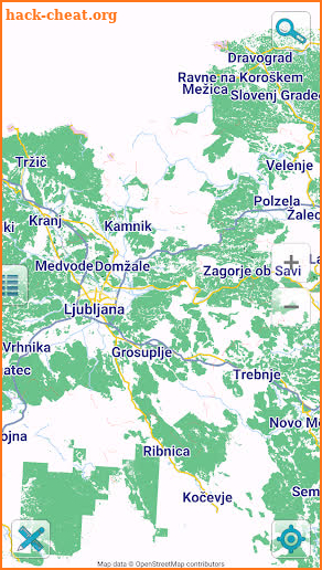 Map of Slovenia offline screenshot