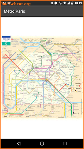 Map of the Paris Metro screenshot