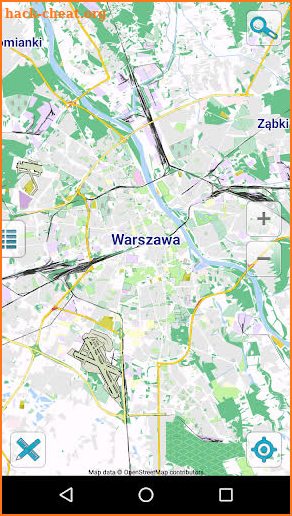 Map of Warsaw offline screenshot