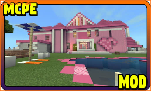 Map Pink Princess House MCPE - Minecraft Mod screenshot