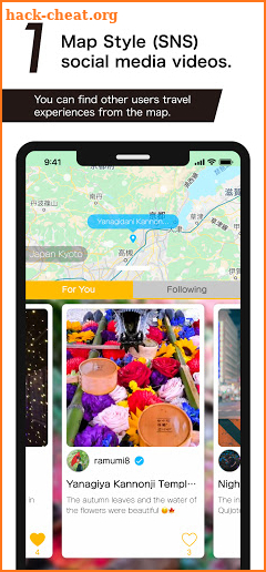 Map style social media videos - Remly screenshot