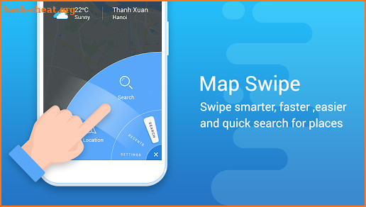 Map Swipe: GPS Navigation, Street View, Directions screenshot