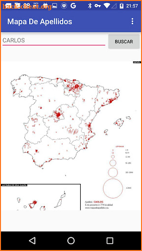 Mapa De Apellidos screenshot