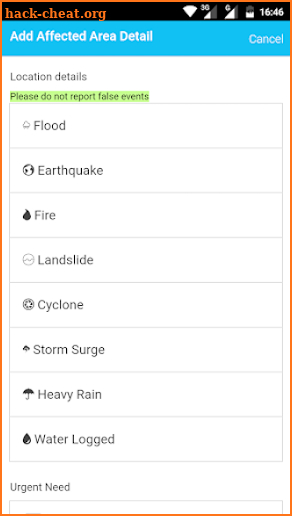 MapDRS - Disaster Reporting System screenshot