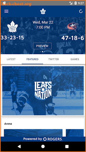 Maple Leafs Mobile screenshot