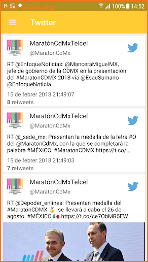 MaratónCdMx Telcel 2018 screenshot