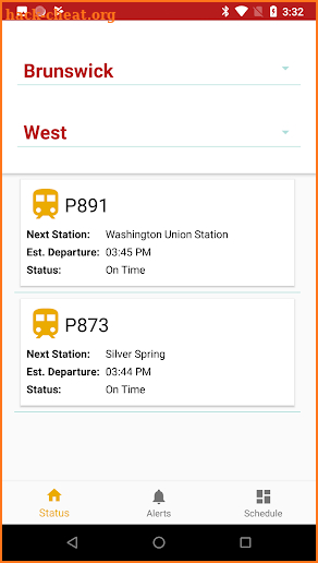 MARC Commuter - Live MARC train status updates screenshot